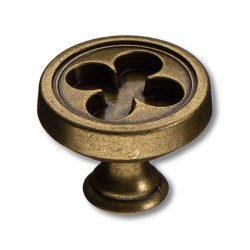 Ручка классика кнопка 15.312.30.12 цвет античная бронза диаметр 30 мм 