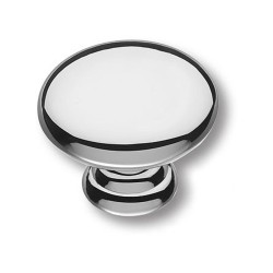 Ручка классика кнопка круглая 15.324.30.15 цвет глянцевое серебро диаметр 30 мм