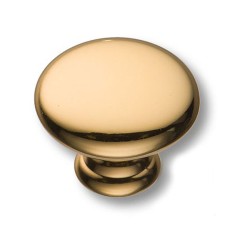 Ручка классика кнопка круглая 15.324.30.19 цвет глянцевое золото 24К диаметр 30 мм