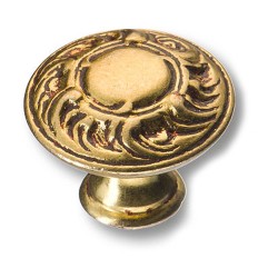 Ручка классика кнопка круглая 15.352.01.13 цвет французское золото диаметр 30 мм 