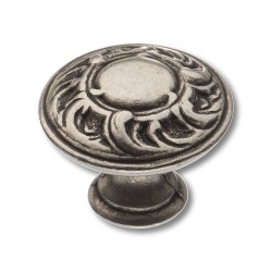 Ручка классика кнопка круглая 15.352.01.16 цвет античное серебро диаметр 30 мм