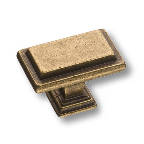 Ручка кнопка 15.368.00.12 цвет античная бронза ширина 39 мм