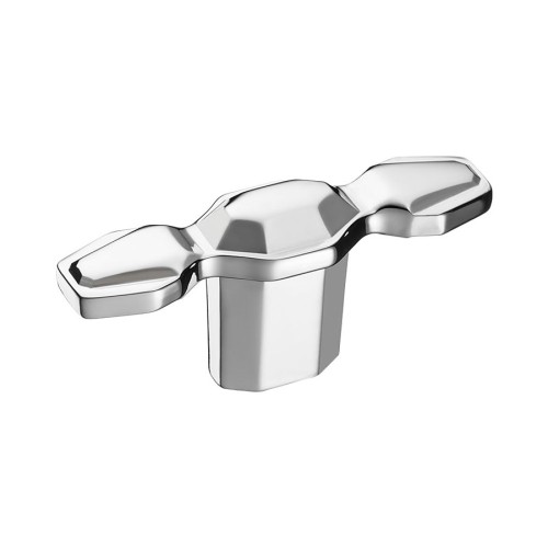 Ручка кнопка 15.379.60.07 цвет глянцевый хром ширина 65 мм