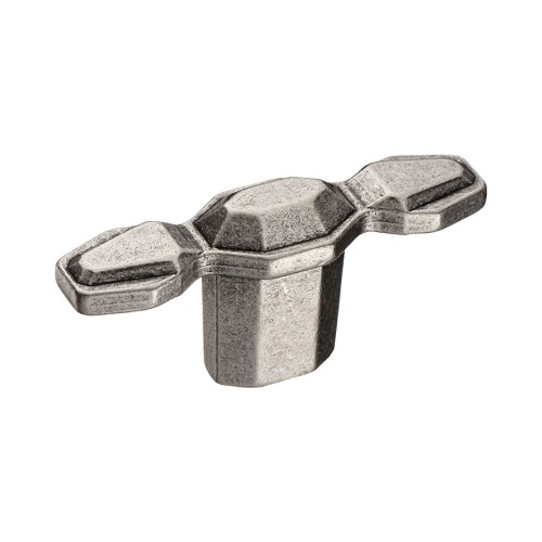 Ручка кнопка 15.379.60.16 цвет античное серебро ширина 65 мм