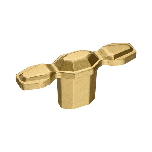 Ручка кнопка 15.379.60.36 цвет сатинированная латунь ширина 65 мм 