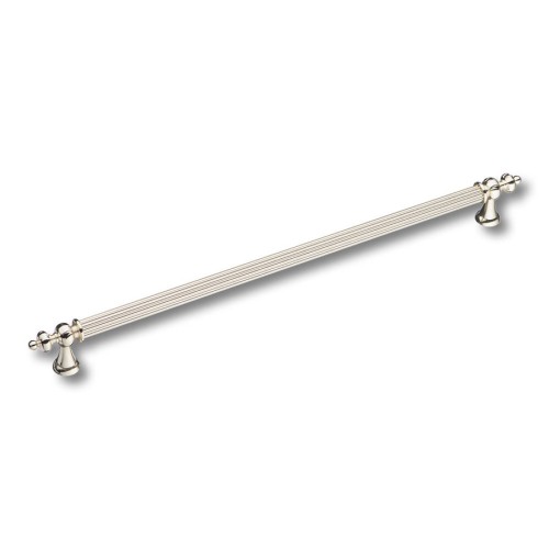 Ручка рейлинг 1670-51-320-053 цвет глянцевый никель длина 370 мм, крепление 320 мм