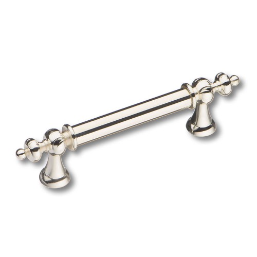 Ручка рейлинг 1670-51-96-052 цвет глянцевый никель длина 145 мм, крепление 96 мм