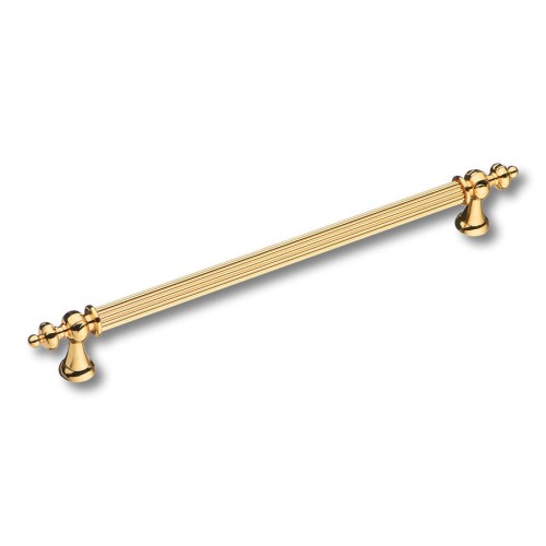 Ручка рейлинг 1670-60-224-053 цвет глянцевое золото длина 275 мм, крепление 224 мм 