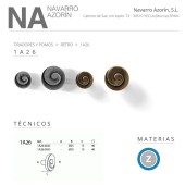 Ручка классика кнопка 1a26.0025.001 цвет античная бронза диаметр 25 мм
