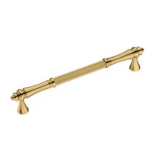 Ручка скоба 2099-69-192-053 цвет глянцевое золото длина 250 мм, крепление 192 мм 