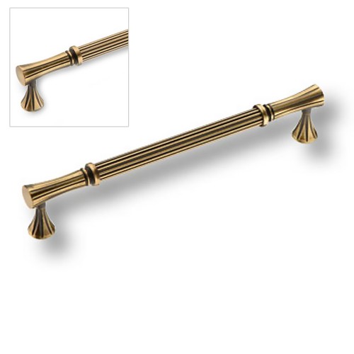 Ручка скоба 2202-41-192-053 цвет античная бронза длина 210 мм, крепление 192 мм