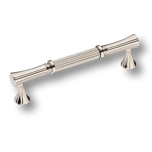 Ручка скоба 2202-51-128-053 цвет глянцевый никель длина 145 мм, крепление 128 мм