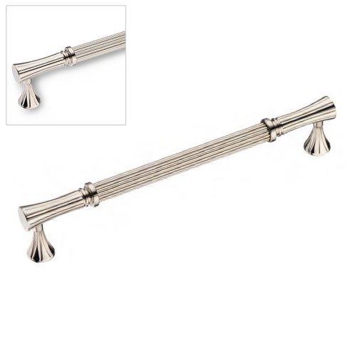 Ручка скоба 2202-51-192-053 цвет глянцевый никель длина 210 мм, крепление 192 мм