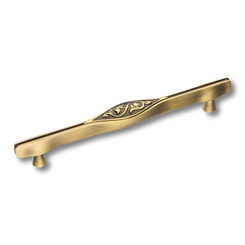 Ручка скоба 25104-013-160 цвет состаренная латунь длина 200 мм, крепление 160 мм 