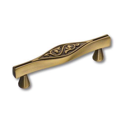 Ручка скоба 25104-013-96 цвет состаренная латунь длина 120 мм, крепление 96 мм 