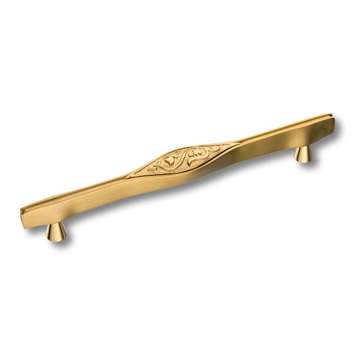 Ручка скоба 25104-037-160 цвет матовое / глянцевое золото длина 200 мм, крепление 160 мм 