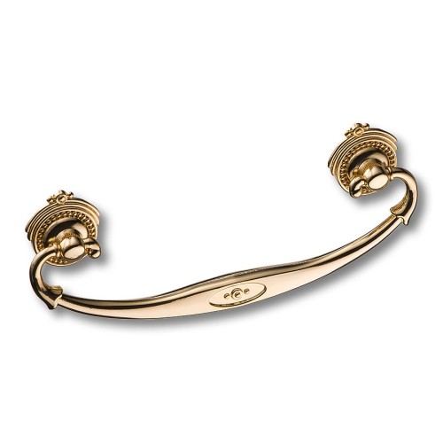 Ручка скоба 2771.0096.024 цвет глянцевое золото длина 124 мм, крепление 96 мм  