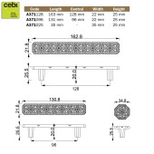 Ручка классика скоба 371096MP10 цвет старая бронза длина 131 мм 