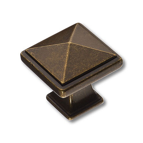 Ручка кнопка квадратная 4222 0008 MVB цвет античная бронза ширина 30 мм 