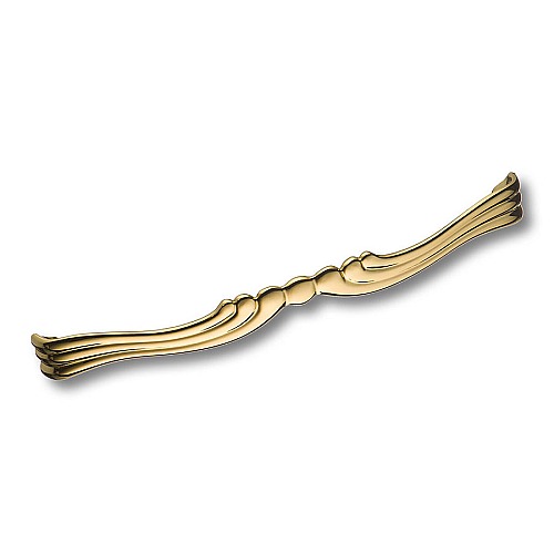 Ручка скоба 4365 0192 GL цвет глянцевое золото длина 207 мм, крепление 192 мм