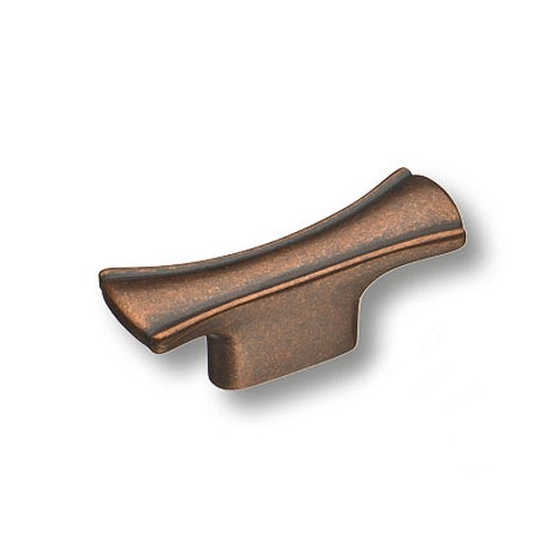 Ручка кнопка-скоба 4375 0016 OCM цвет старая медь ширина 55 мм