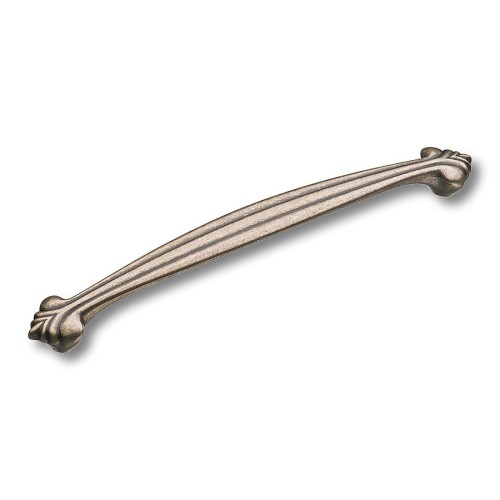 Ручка скоба 4395 0192 OSM цвет старое серебро длина 223 мм, крепление 192 мм