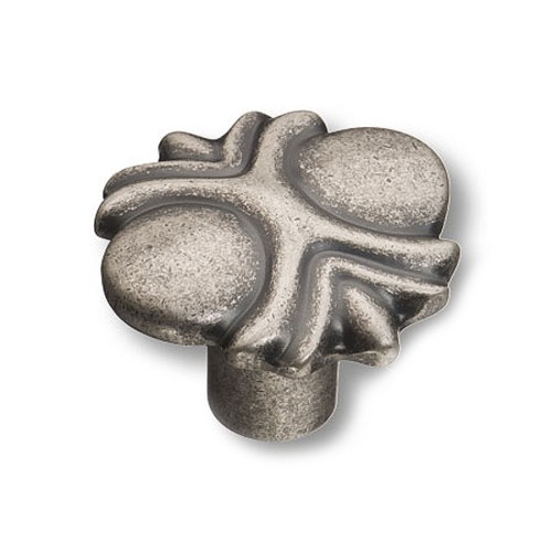 Ручка кнопка 4400 0008 OSM цвет старое серебро диаметр 36 мм