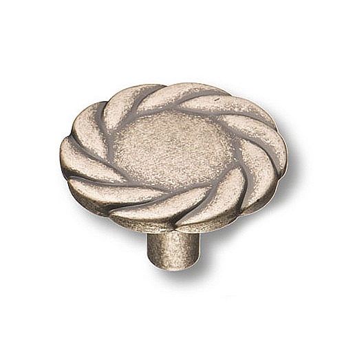 Ручка кнопка 4450 0008 OSM цвет старое серебро диаметр 34 мм 