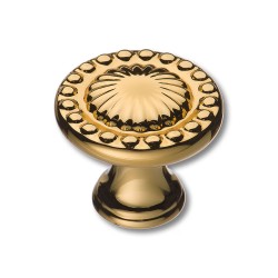 Ручка классика кнопка круглая 4456 0008 GL цвет глянцевое золото диаметр 35 мм