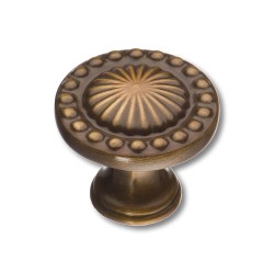 Ручка классика кнопка круглая 4456 0008 MAB цвет старая бронза диаметр 35 мм 