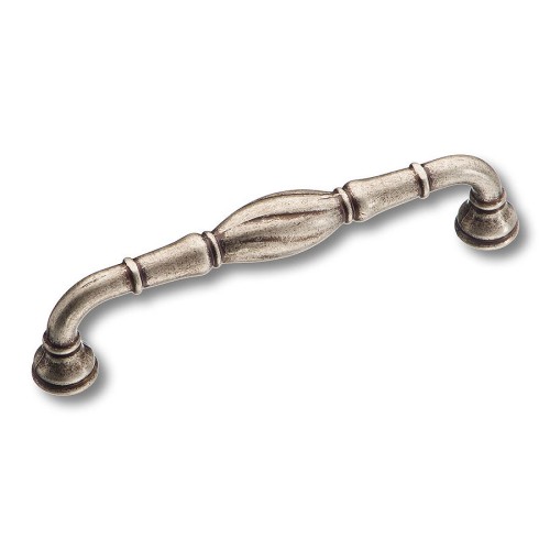 Ручка скоба 4477 0128 OSM цвет античное матовое серебро длина 147 мм, крепление 128 мм