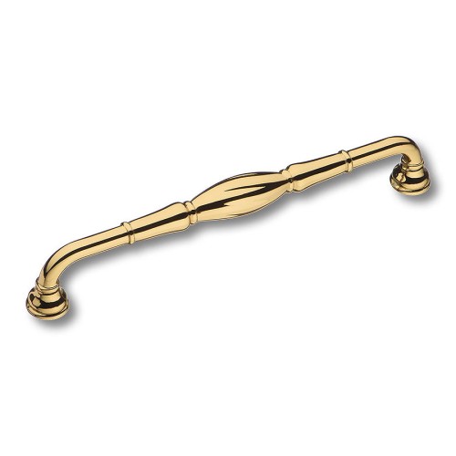 Ручка скоба 4477 0192 GL цвет глянцевое золото длина 212 мм, крепление 192 мм