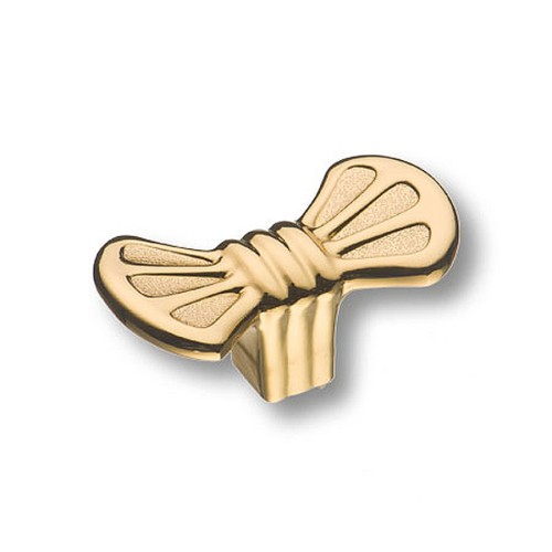 Ручка кнопка 4500 0008 GL цвет глянцевое золото ширина 50 мм