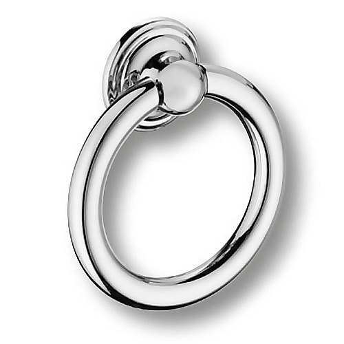 Ручка кольцо 4969 155MP02 цвет глянцевый хром диаметр 74 мм