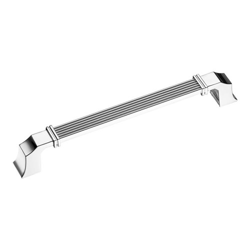 Ручка скоба 546-160-Chrome цвет глянцевый хром длина 182 мм, крепление 160 мм