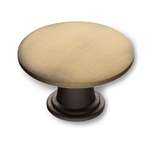 Ручка кнопка 5550 Antique Eksitme Sari цвет состаренная латунь диаметр 35 мм 