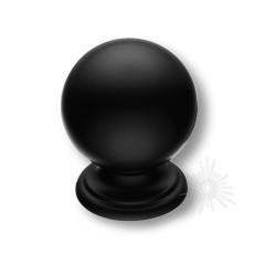 Ручка классика кнопка 8352-032 цвет черный матовый диаметр 28 мм