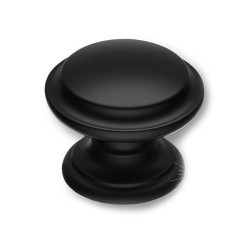 Ручка классика кнопка 8462-032 цвет черный матовый диаметр 30 мм