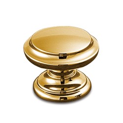 Ручка классика кнопка 8462-100 цвет глянцевое золото диаметр 30 мм 