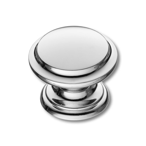 Ручка кнопка 8462-400 цвет глянцевый хром диаметр 30 мм 