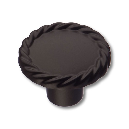 Ручка кнопка 8581-810 цвет черный матовый диаметр 34 мм 