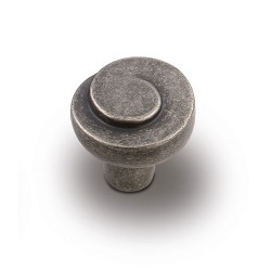 Ручка классика кнопка 8871-836 цвет старое серебро диаметр 30 мм