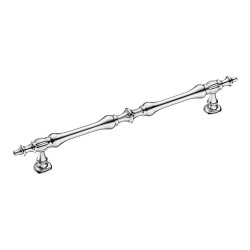 Ручка скоба SEHZADE-10-160 цвет глянцевый хром длина 203 мм, крепление 160 мм