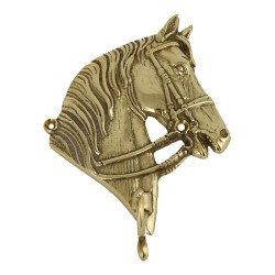 Крючок мебельный 00095/A Лошадь SX глянцевая латунь длина 205 мм