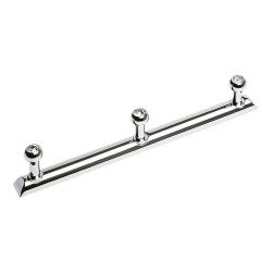 Вешалка трехрожковая 0493-005-3 SWR цвет глянцевый хром, кристаллы Swarovski длина 210 мм