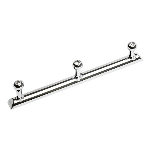 Вешалка трехрожковая 0493-005-3 SWR цвет глянцевый хром, кристаллы Swarovski длина 210 мм