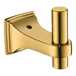 Крючок мебельный 1000 001 GL цвет глянцевое золото однорожковый длина 76 мм 