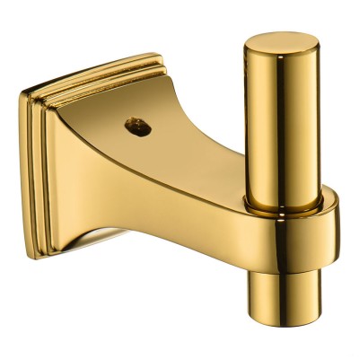 Крючок мебельный 1000 001 GL цвет глянцевое золото однорожковый длина 76 мм 