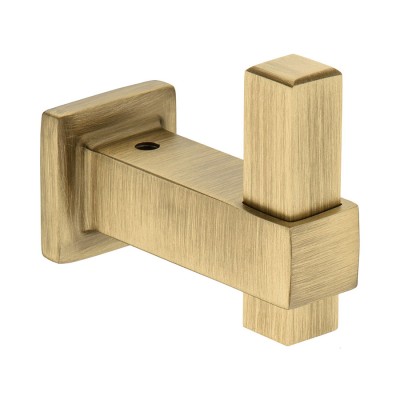 Крючок мебельный 1006 001 ABM цвет состаренная латунь однорожковый 73 мм