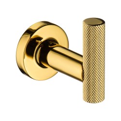 Крючок мебельный 1013 001 GL цвет глянцевое золото однорожковый 71 мм